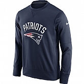 Men's New England Patriots Nike Navy Sideline Circuit Performance Sweatshirt,baseball caps,new era cap wholesale,wholesale hats